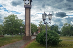 Четырёхсторонние часы для стелы (Дубровно, Беларусь)